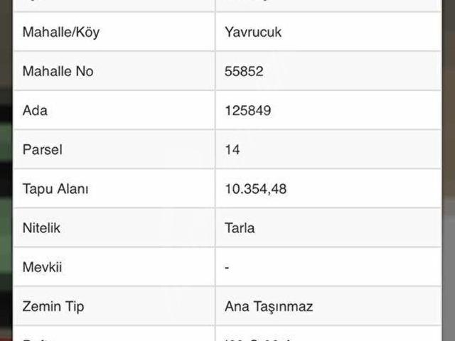 Gölbaşı tek tapu tarla