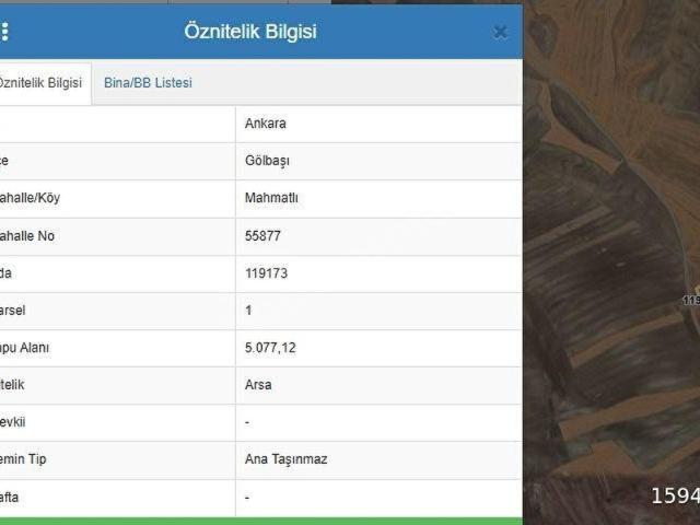 GÖLBAŞI MAHMATLIDA 1.2 EMSA KONUT + TİCARİ İMARLI, KÖŞE PARSEL