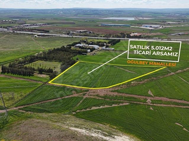 GÖLBAŞI OĞULBEY'DE 5000 M2 SATILIK TEK KÖK TAPU TİCARİ ARSA