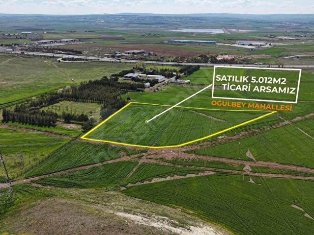 GÖLBAŞI OĞULBEY'DE 5.012 M2 KÖK VE TEK TAPU SATILIK TİCARİ ARSA