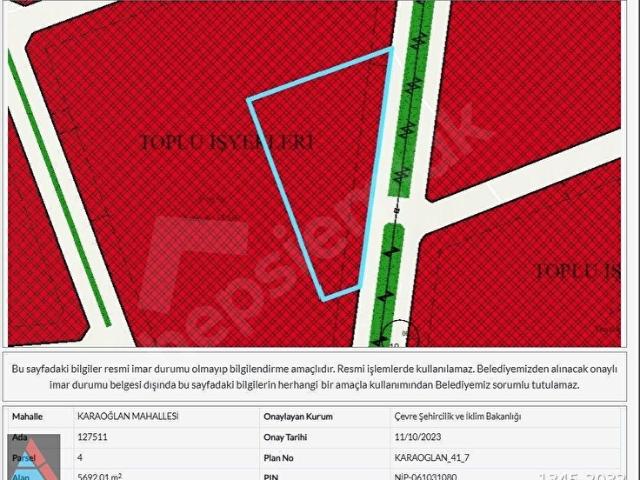 GÖLBAŞI KARAOĞLANDA SATILIK SANAYİ İMARLI ARSA