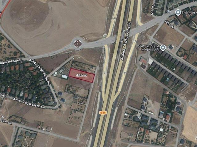 Gölbaşı KarşıyakaHacılar Kavşağında, 2 Villa Yapımına Uygun, Tek Tapulu, İmarlı 3000m Fırsat Arsa!