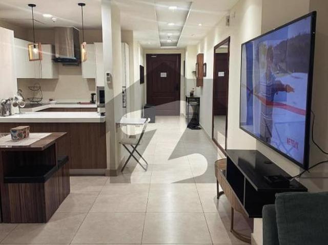 Gold Crest Fully Furnished 1 Bed Apartment Available for Rent Goldcrest Mall & Residency