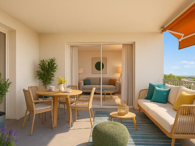 GOLFE JUAN T2 DE 42M² AVEC TERRASSE DE 13M² LIVRAISON RAPIDE / PISCINE 2 pièces, 45 m²