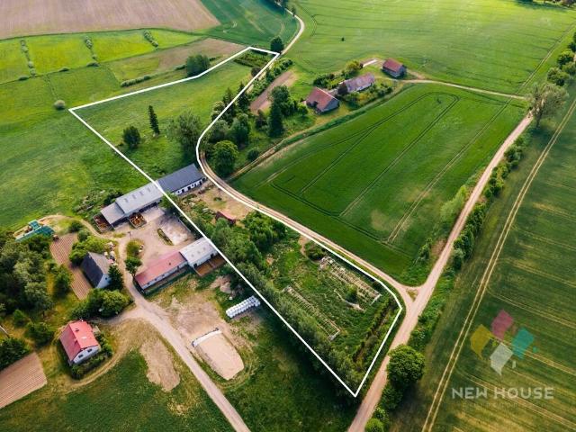 Działka 2,1 ha z domem i warunkami zabudowy