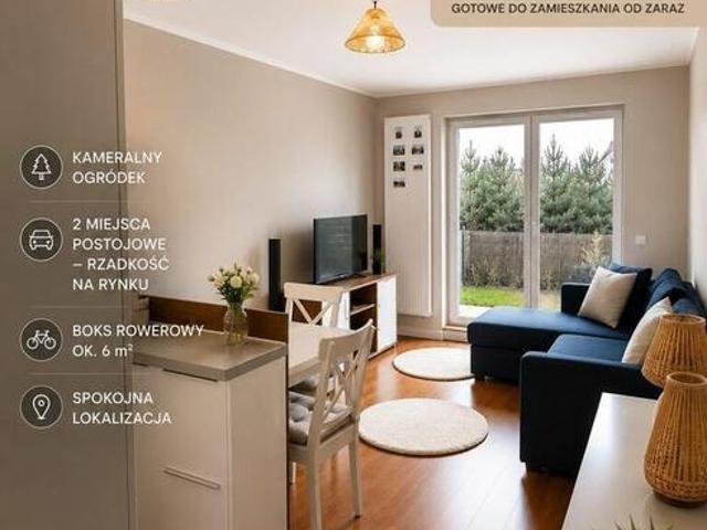 Gotowe 2 pokoje z ogródkiem i halą garażową