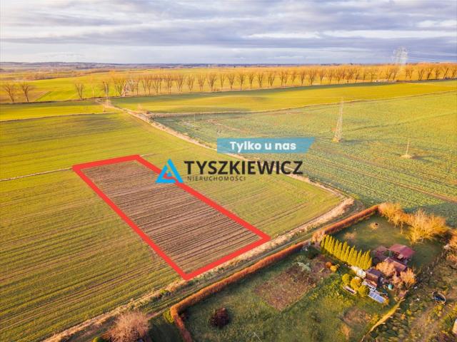 Działka rolno siedliskowa 3001 m² w Gniewinie z mediami