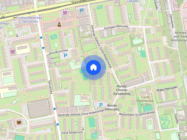 Grota Roweckiego 21 – 2 pokoje z balkonem, park