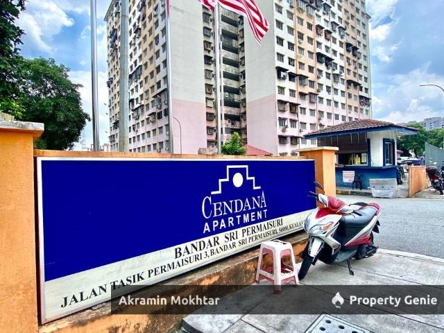 GROUND FLOOR & 24H SECURITY | Cendana Apartment@Bandar Sri Permaisuri Cheras, KL