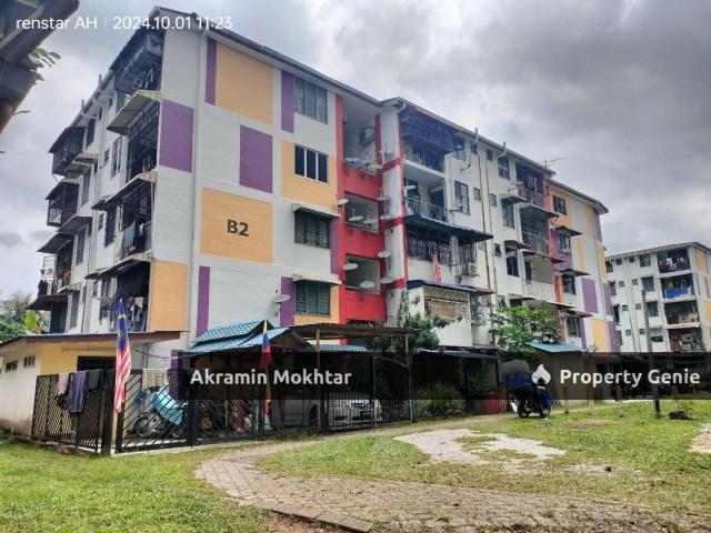 Ground Floor & Corner Unit | Flat Wangsa Maju Seksyen 1 walking distance ke LRT, KL