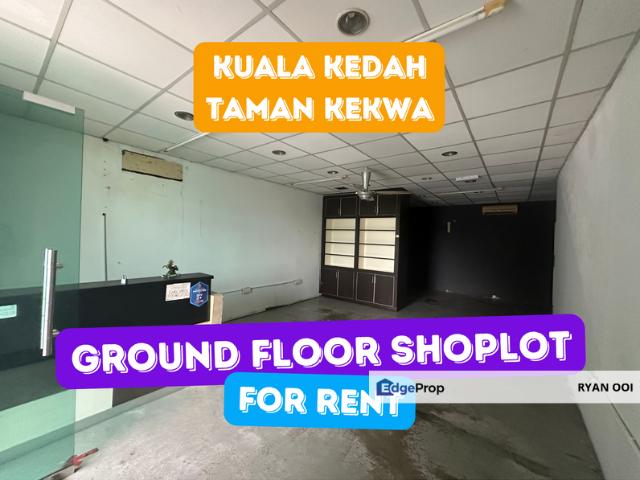Ground Floor Shoplot Facing Main Road @ Taman Kekwa, Kuala Kedah, Alor Setar, Kedah