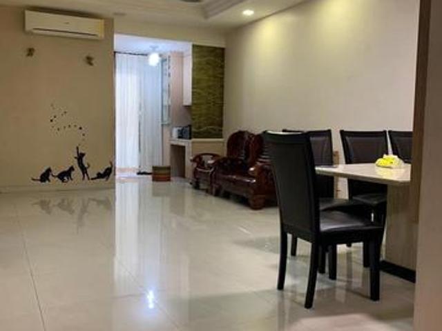 Ground Floor Indah Court Apartment Likas 3 Bilik Furnished