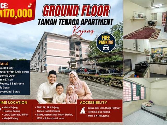 GROUND FLOOR Taman Tenaga Apartment Kajang