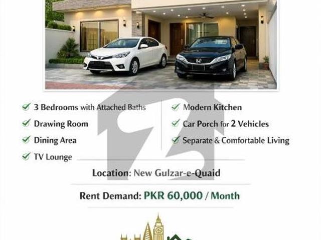 Ground Portion For Rent New Gulzar e Quaid Housing Society