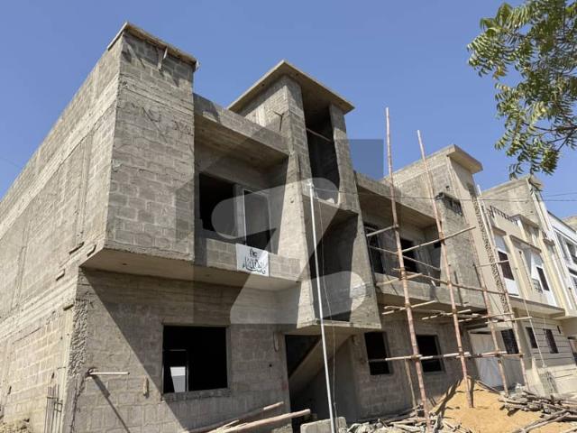 Ground Plus One Brand New Measuring 170 Sq Yards Single Belt 3 Bed DD Each Facing 1000 Sq Yards