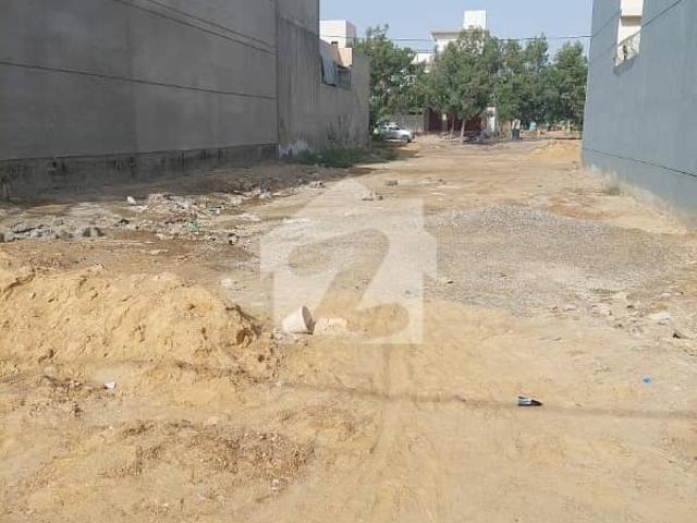 Ground+one map approved 145 square yard corner west open plot for sale in sector r 1 gulshan e maymar karachi