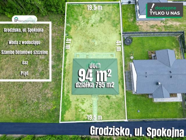 Nowy dom 94 m2 z kominkiem i tarasem w Grodzisku