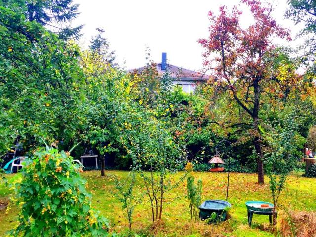 Großer Garten, dreistöckiges Haus Trabrennbahn Mariendorf Berlin