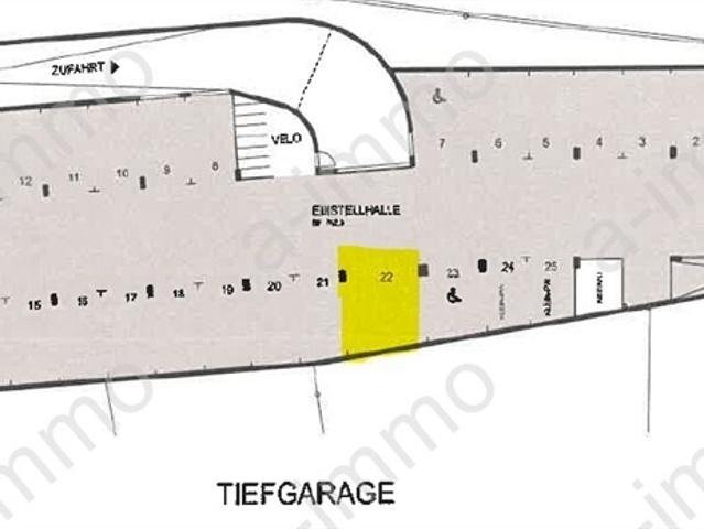 grosser Tiefgaragenparkplatz in Reinach zu vermieten