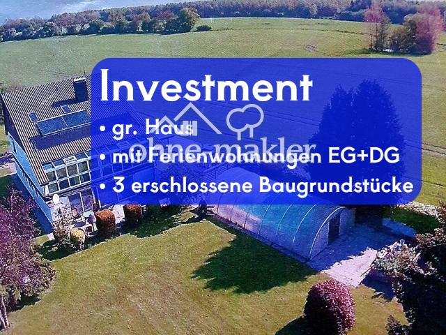 Großes Haus & 1 erschlossenes Baugrundstück. 2 weitere möglich zu erwerben. Ostsee Schlei Kappeln