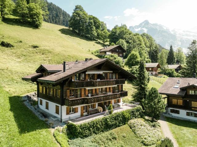 Grosszügige 4.5 Zimmerwohnung im Chalet Gemel mit Bergsicht