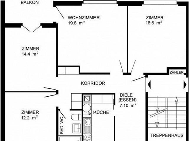 Grosszügige 4.5 Zimmerwohnung in gepflegter Liegenschaft zu vermieten