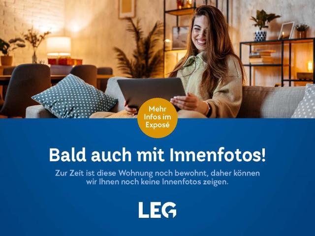 Großzügige 3 Zimmer Erdgeschoss Wohnung mit Balkon, Badewanne, Laminat, Keller