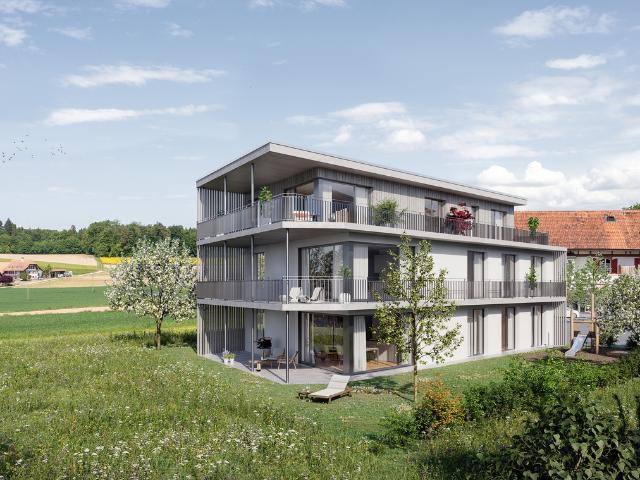 Grosszügige, moderne Eigentumswohnung im Grünen – mit Schule vor Ort
