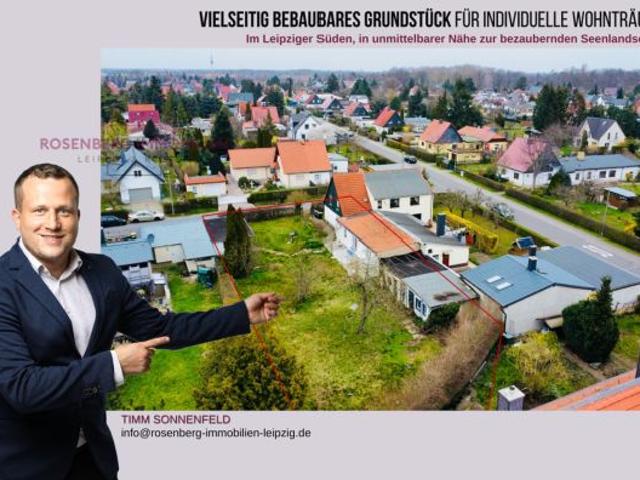 Großzügiges Baugrundstück im Leipziger Süden, nahe der Seenlandschaft, mit viel Gestaltungspotenzial