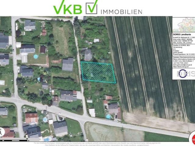 Großzügiges Grundstück guter Lage nähe Gallneukirchen! Gemeinde Alberndorf in der Riedmark GST 2438/3