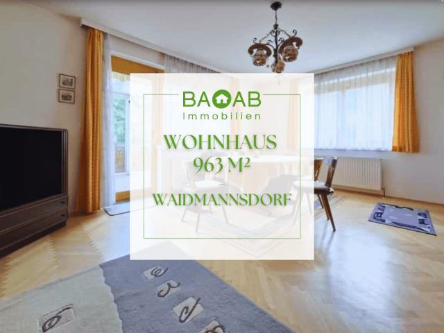 Großzügiges Wohnhaus in ruhiger Bestlage Waidmannsdorf – 963 m² Grundstück