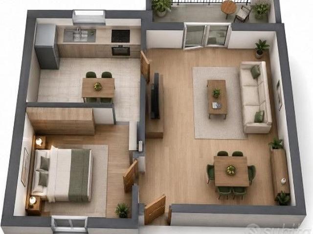 Grazioso bilocale arredato con balcone a Varese