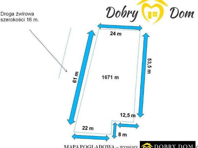 Działka usługowa 1671 m² blisko Białegostoku z planem zagospodarowania