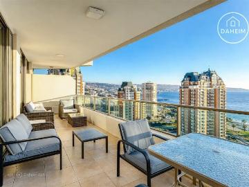Gran departamento en arriendo de 4 dorm. en viña del mar