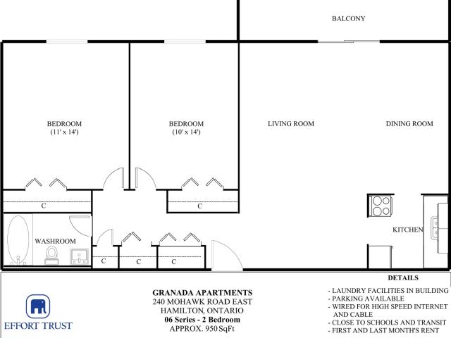 Granada Apartments Apartment 2 Bedroom [object Promise] for Rent