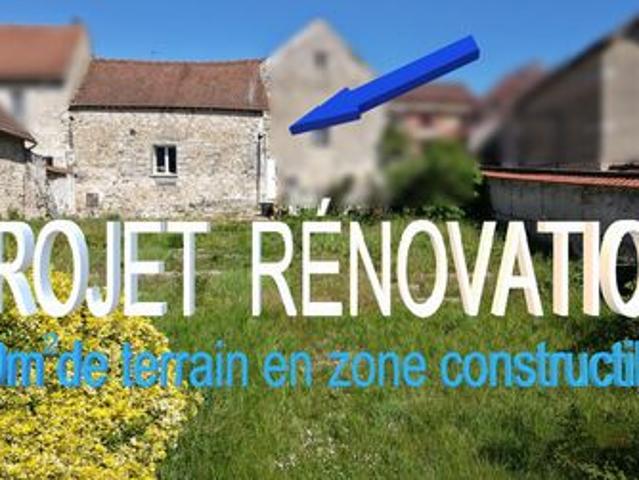Grange à rénover de 90m2 environ avec 600m2 de terain en zone constructible