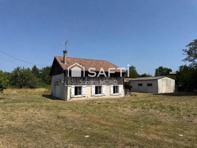 Grange avec partie habitation – Fort potentiel – Pondaurat