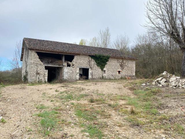 Grange en pierre à rénover avec 1 hectare de terrain Saint Paul Flaugnac