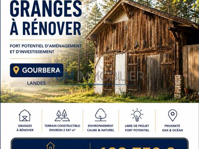 Granges à Rénover avec Fort Potentiel sur Terrain Constructi
