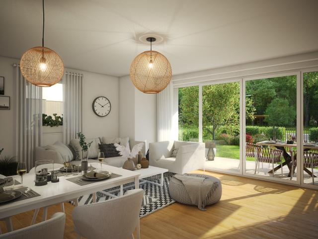 Grand T3 avec jardin – La Wantzenau, modifiable en T4 3 pièces, 76 m²