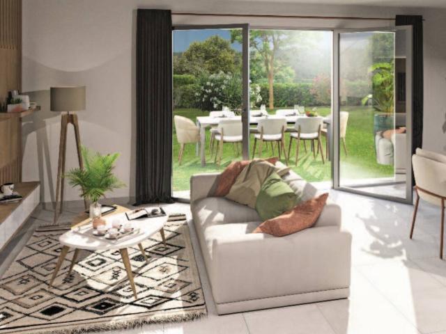 Grand T3 en rez de jardin plein Sud avec stationnements