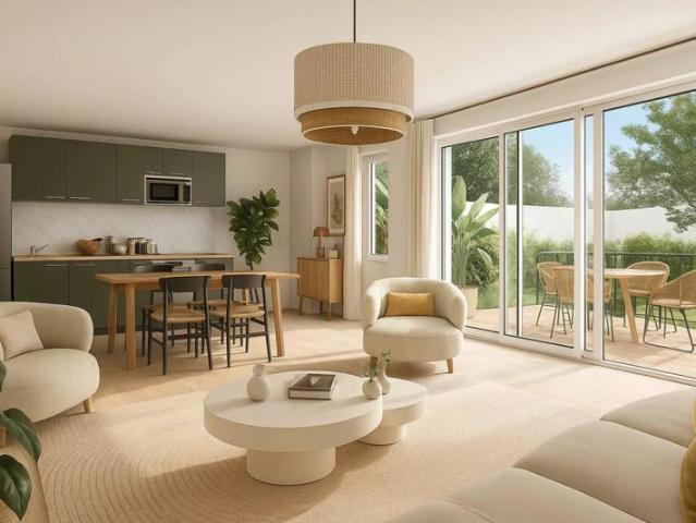 Grand T2 neuf avec 110 m² d’extérieur – Remise de 10 000 et frais de notaire offerts