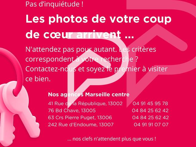 Grand T2 rénové avec goût Marseille 13002