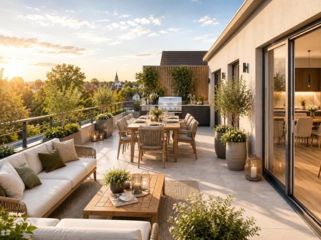 Grand T4 Familial avec Terrasse de 29 m² 4 pièces, 80 m²