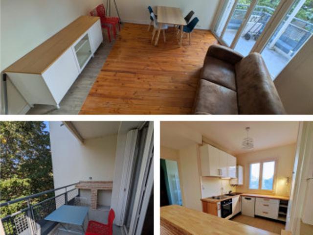 Grand T4 meublé, rénové, avec terrasse