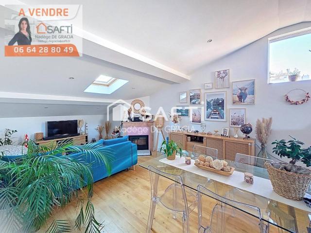 Grand appt T3 120m2 dernier étage complet avec garage