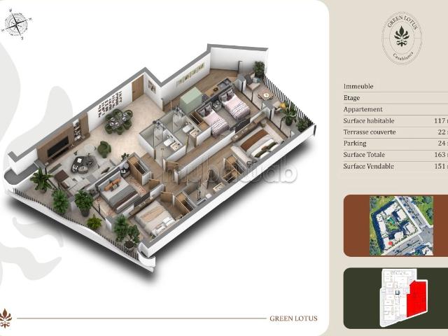 Grand appartement à vendre à nearshore Valley