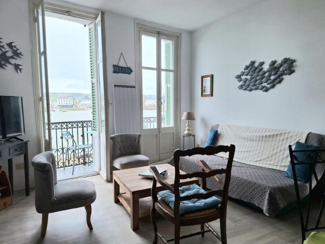 Grand appartement avec balcon au coeur du Tréport: Vue dégag