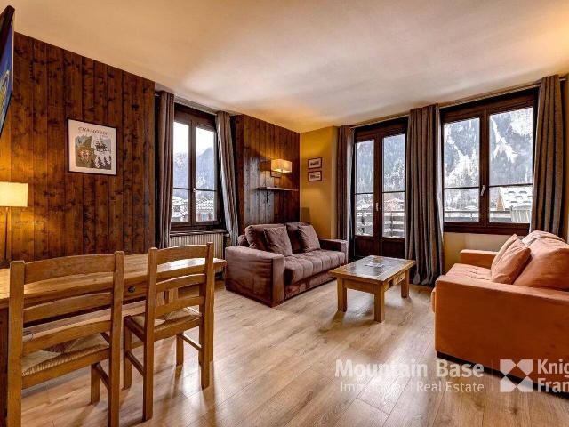 Grand appartement d'une chambre au centre de Chamonix avec une g