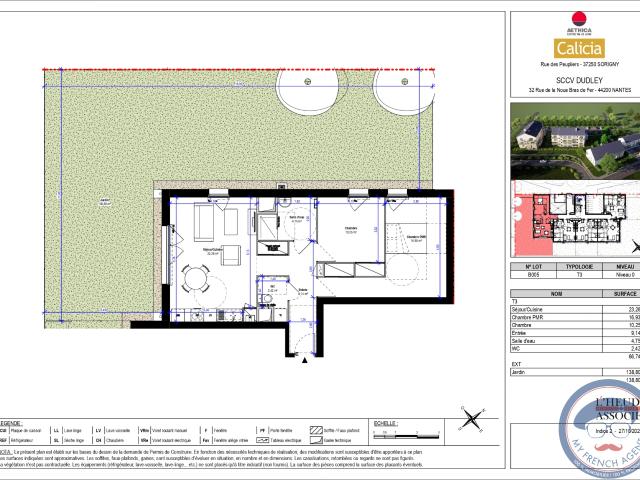 Grand appartement pour investir 199900 € à Sorigny 37